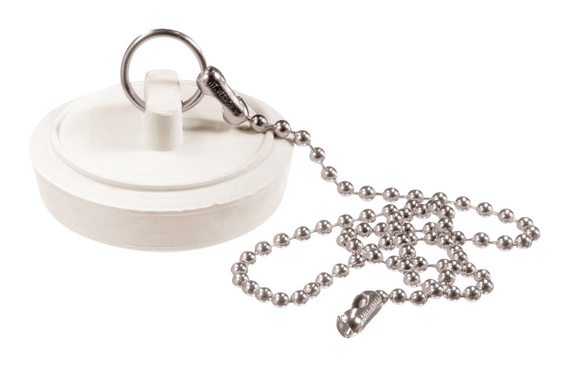 DRAIN STOPPER 1-1/4" WH