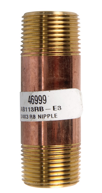 NIPPLE 3/4X3/4 REDBRS