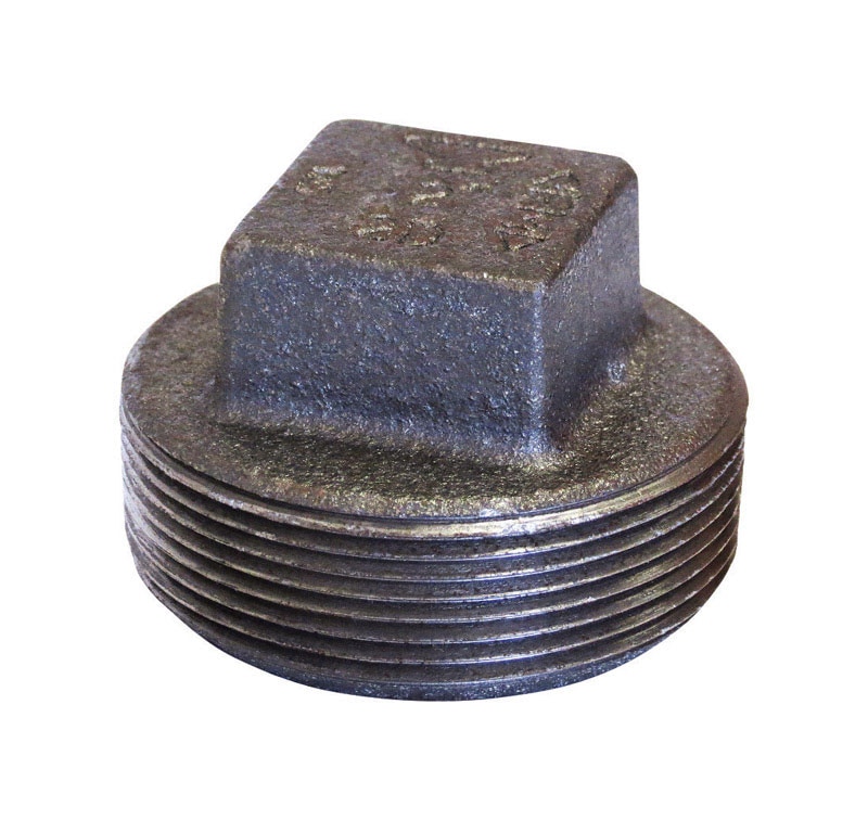 SQUARE HEAD PLUG 1/2 BLK