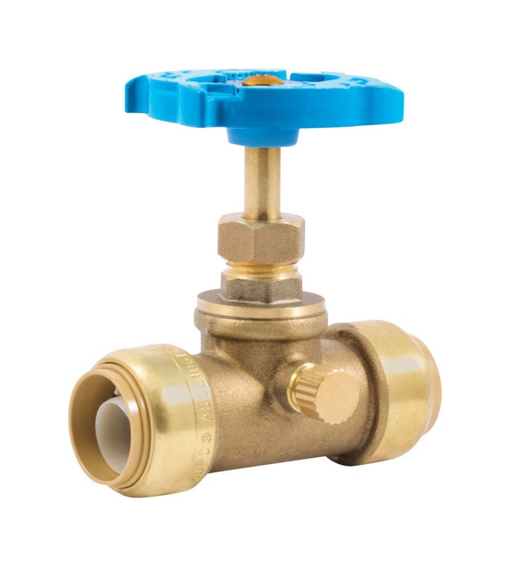 STOP VALVE W/DRAIN 3/4"