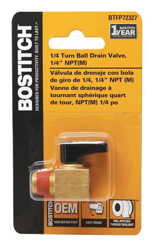 BALL DRAIN VALVE 1/4"MAL