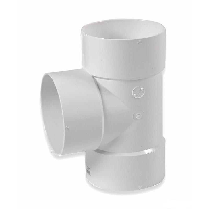 STRAIGHT TEE 6X6 PVC