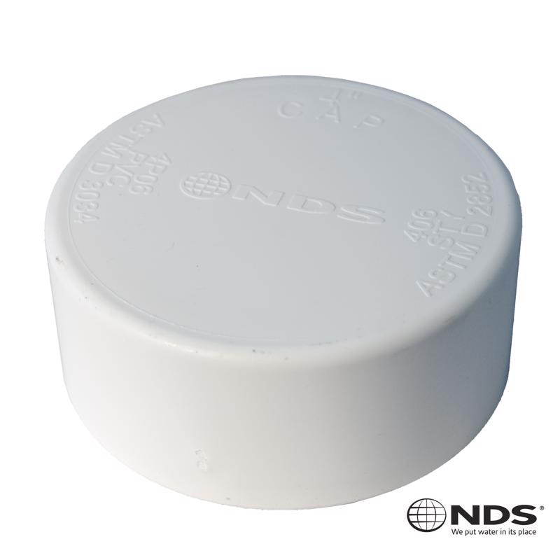DRAIN CAP 4X4 PVC