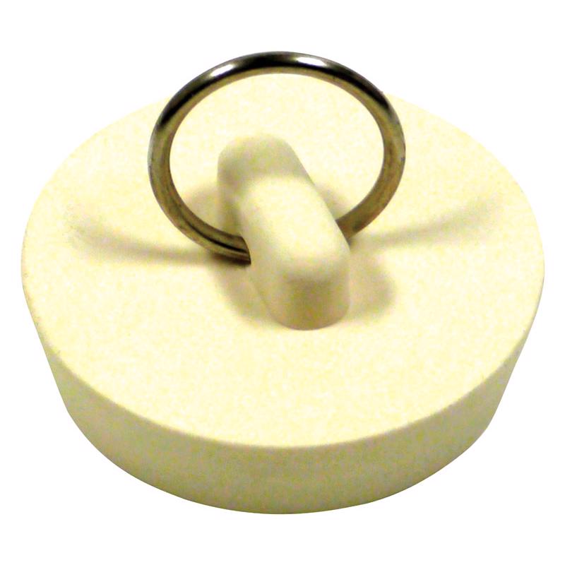 DRAIN STOPPER WHT 1-1/2"