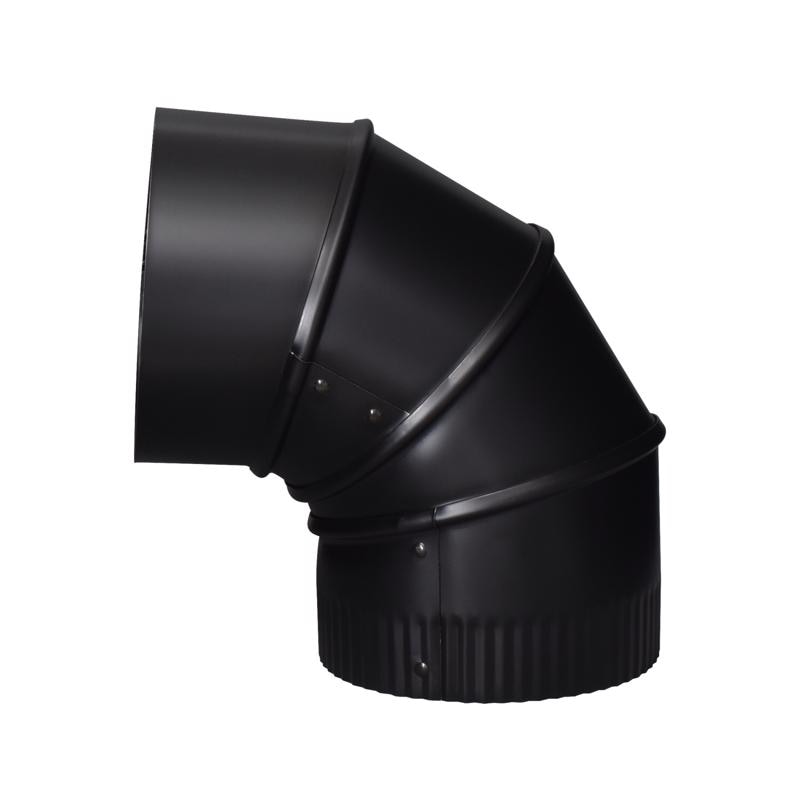 ELBOW 90 ADJ 5"BLK STEEL