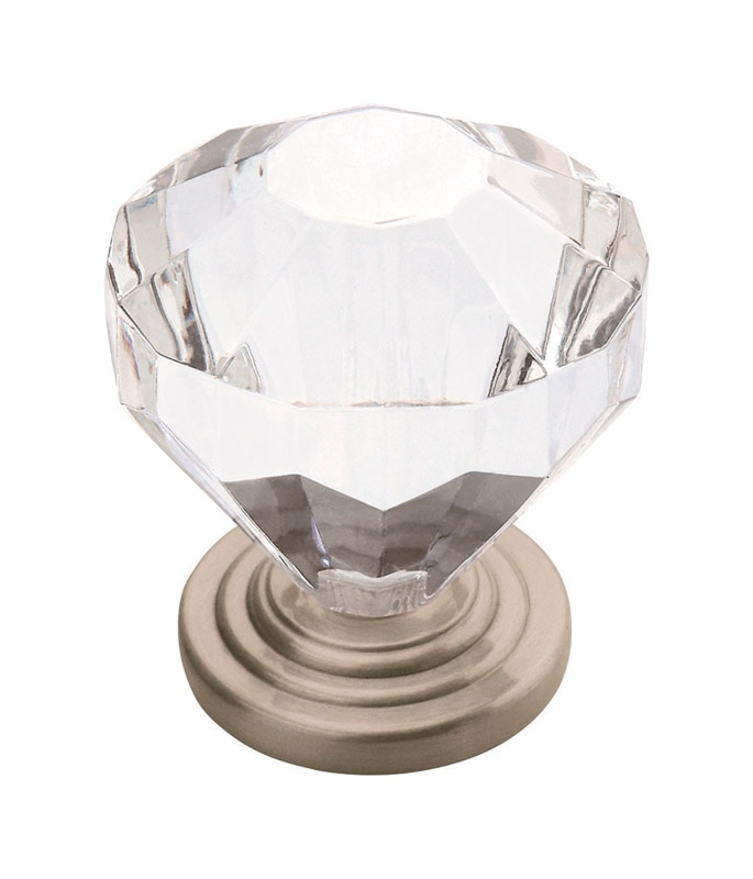 KNOB CLR/SN 1.25" DIA