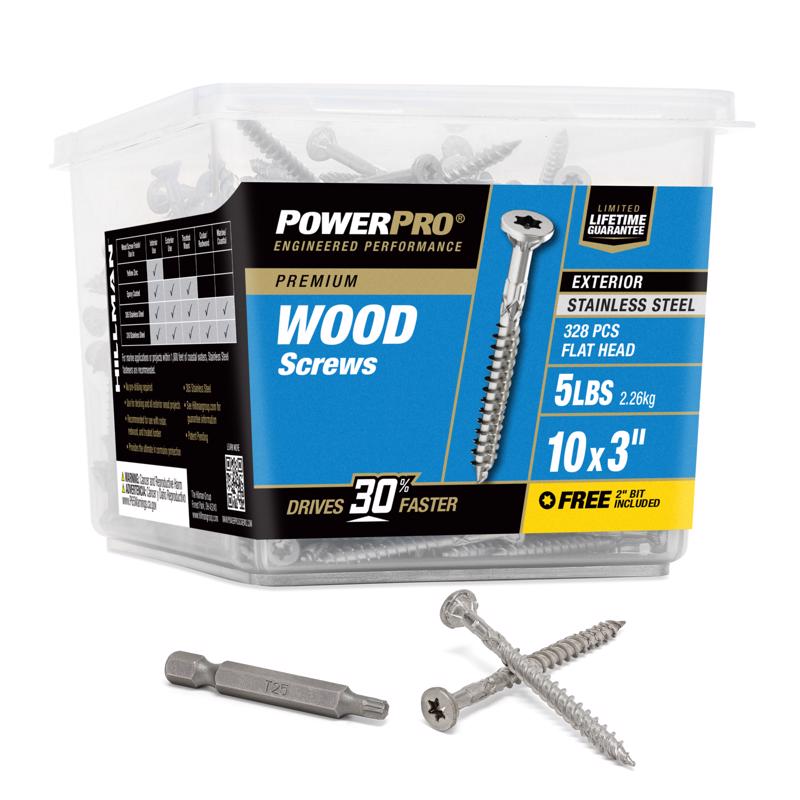 DECK SCREW 10X3" 5# SS