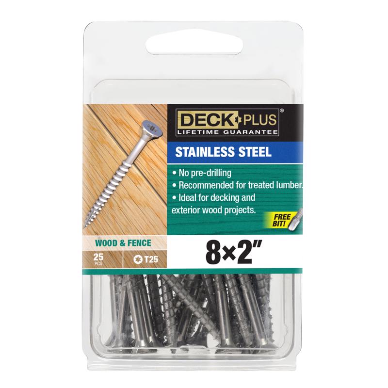 DECK SCREW #8X2" 25PK