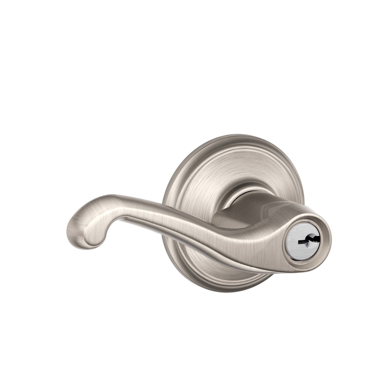 ENTRY LEVER SATIN NICKEL