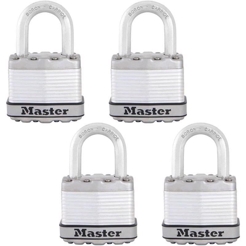PADLOCK SLVR 1-3/4"W 4PK