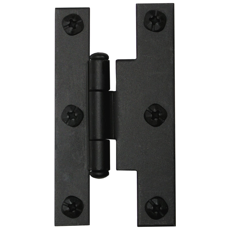 FLUSH H-HINGE BLK IRON