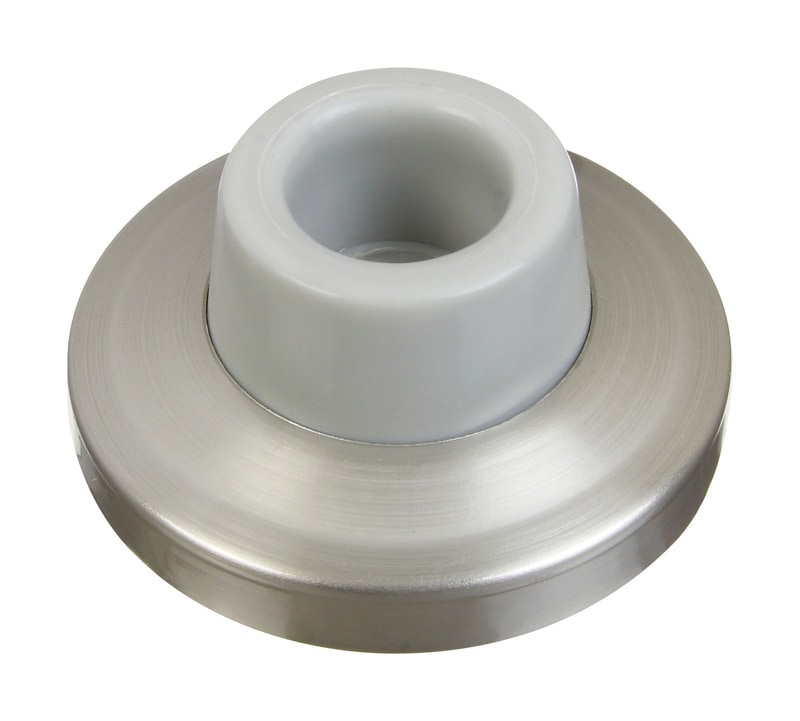 WALL DOOR STOP SATN NKL