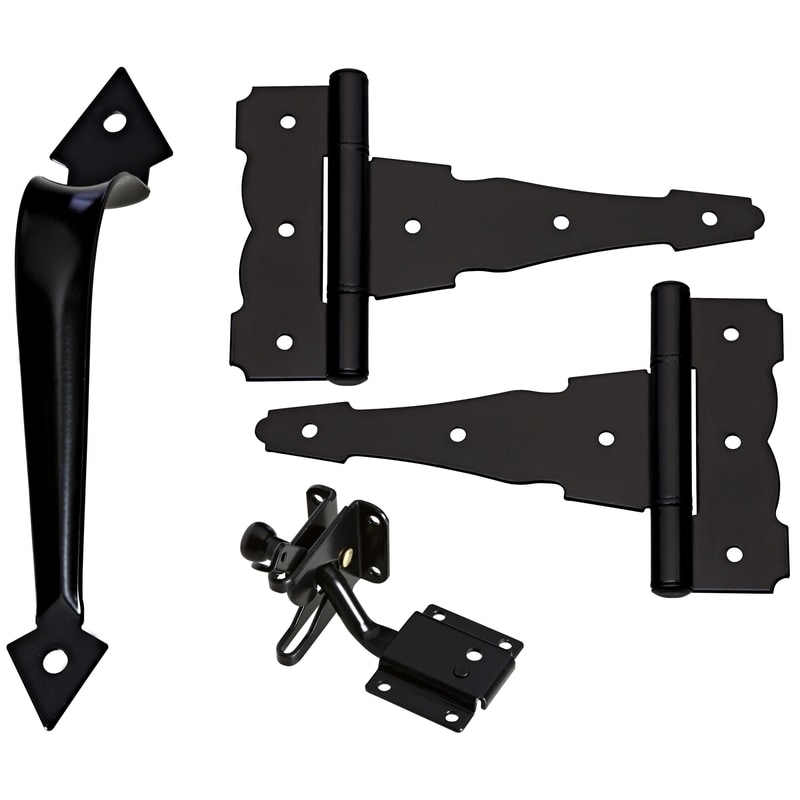 GATE HDWREKIT BLK 8.57"