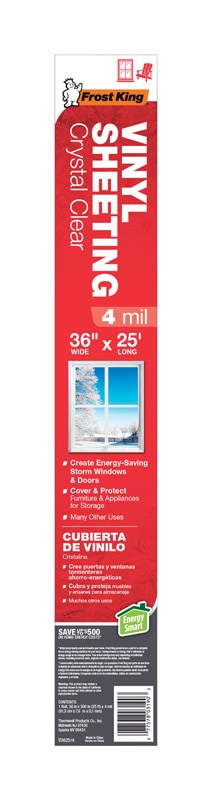 VINYL SHEETING 36"X25'CC