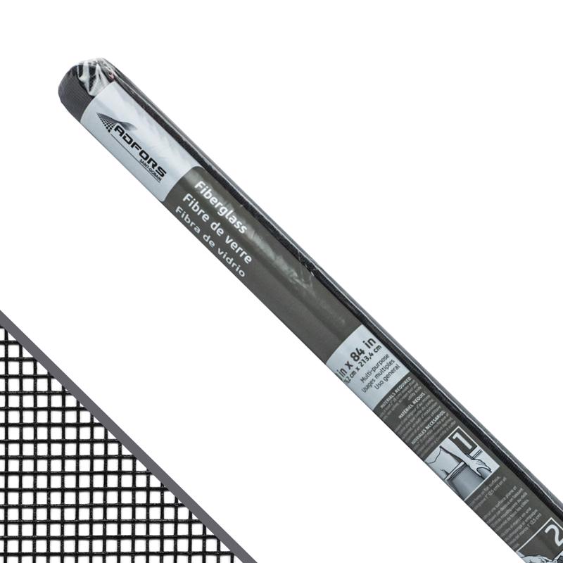 SCREEN FBRGL BLK 30"X7'