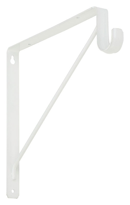 SHELF/ROD BRACKET WHT