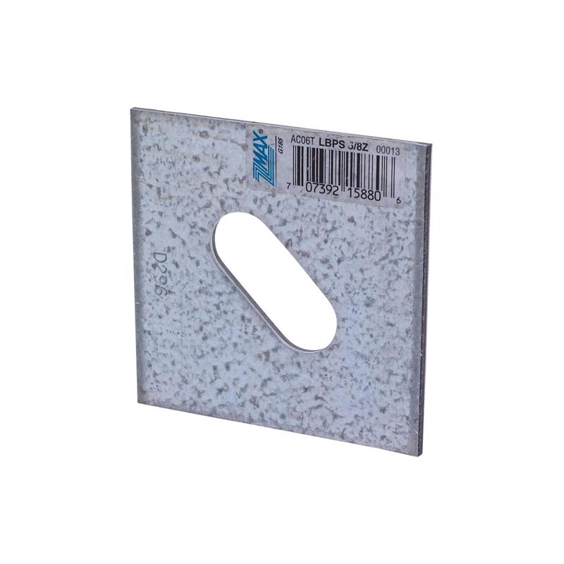 SLOTTED BRNG PLATE 3X3"