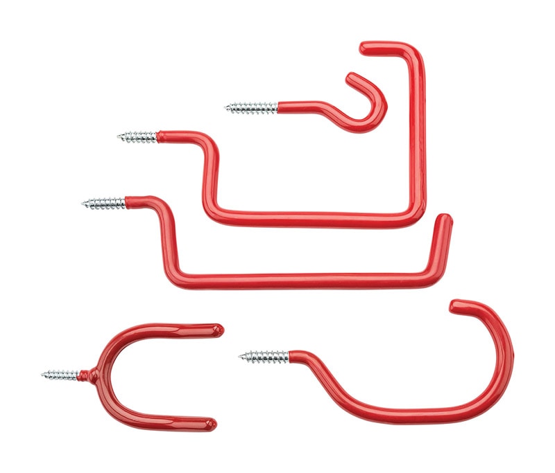 HOOKS HOME ASST 5PK RED