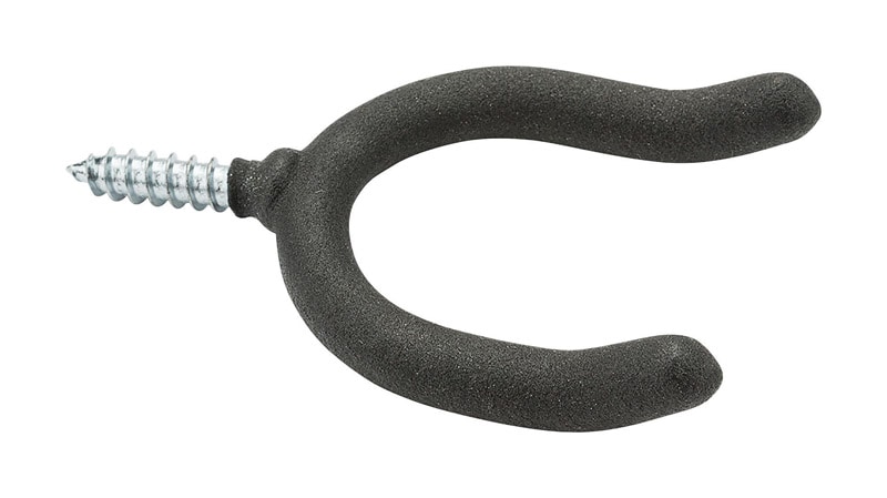 HOOK DBL SCRW LG BLK