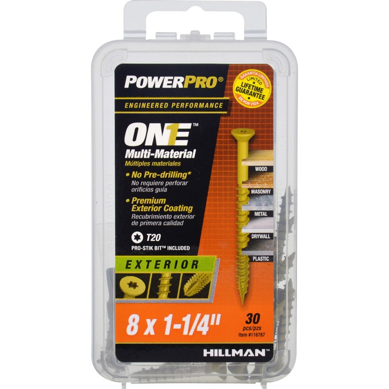 MULTISCREW #8X1.25" 30PK