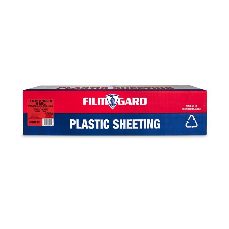 FILM POLY BLK6MIL16X100'