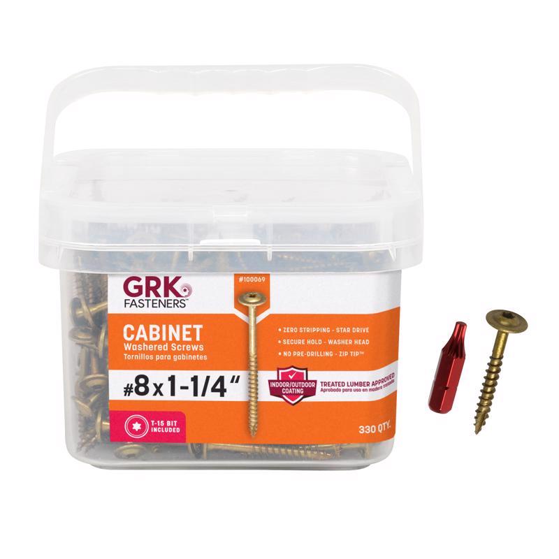 CAB SCREW #8X1.25" 330PK