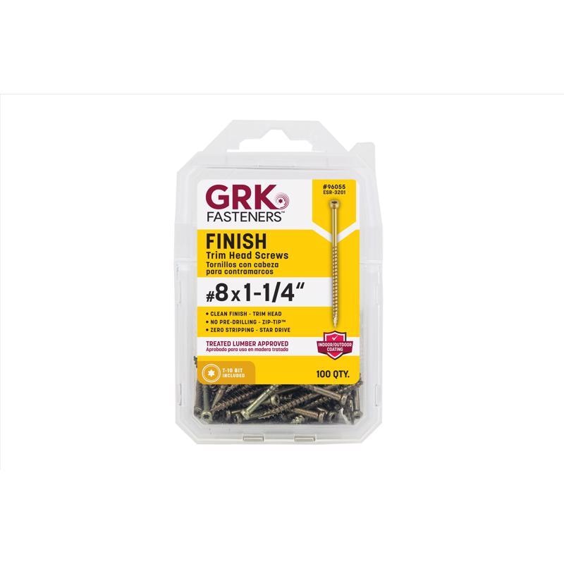 TRIM SCRW #8X1.25" 100PK