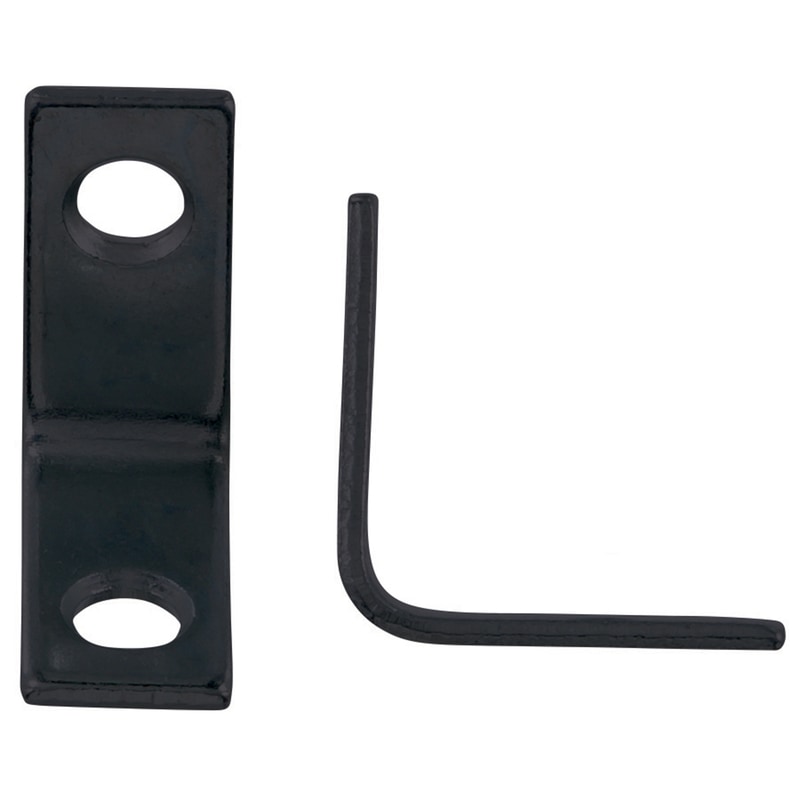 CORNER BRACE L 1" BLK