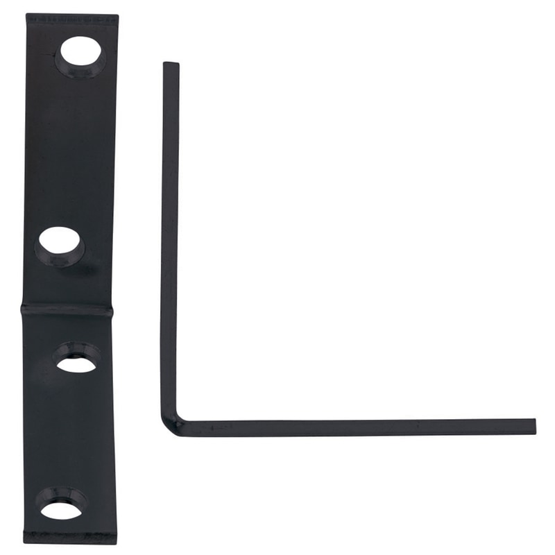CORNER BRACE L 2.5" BLK