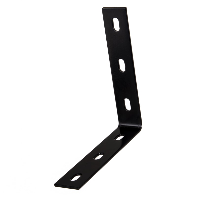 CORNER BRACE L 7" BLK