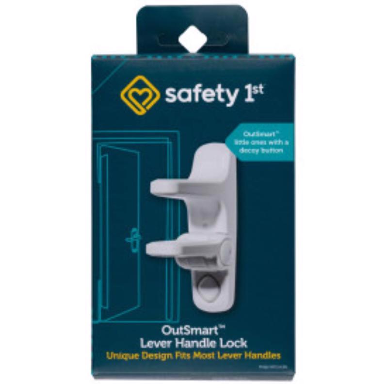 LEVER HANDLE LOCK WHT