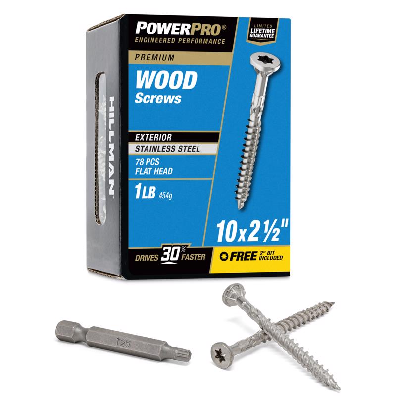 DECK SCREW 10X2.5" 1# SS