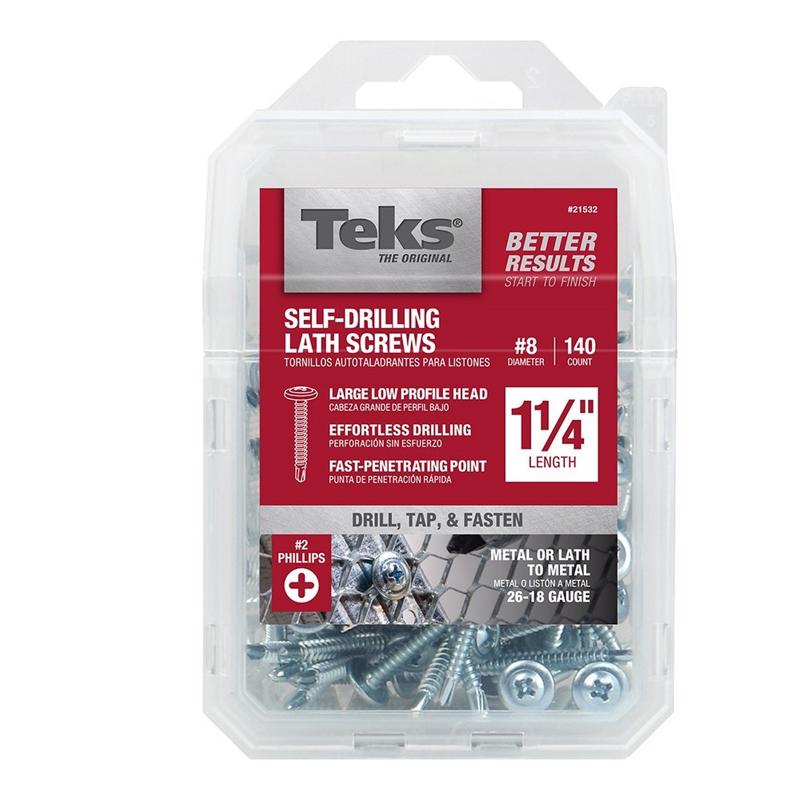 LATH SCRW #8X1.25" 140PK