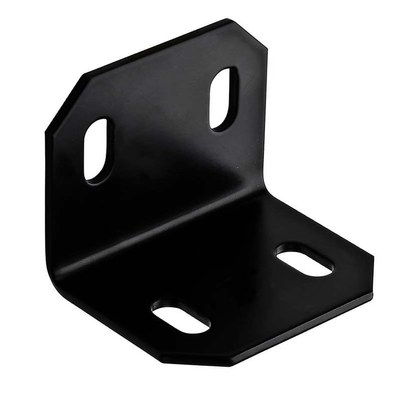 SQ BRACE BLK 2.375X3"