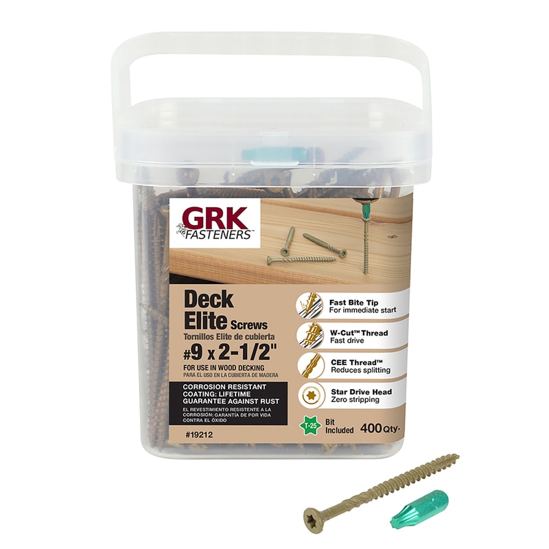 SCREWS GRK 9X2.5" 400PK