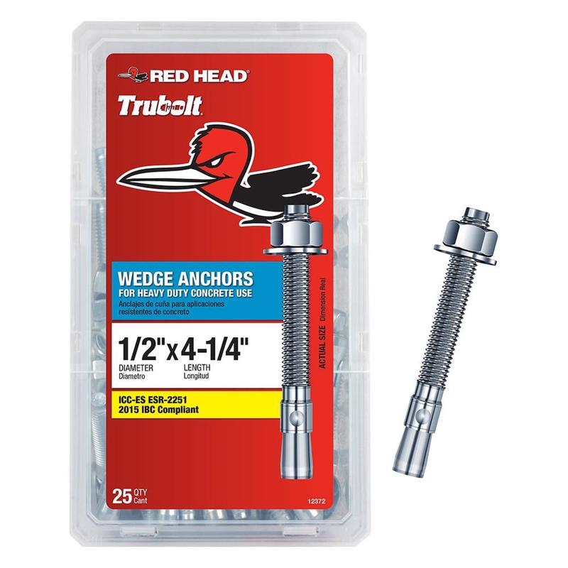 WDG ANCHR 1/2X4.25" 25PK