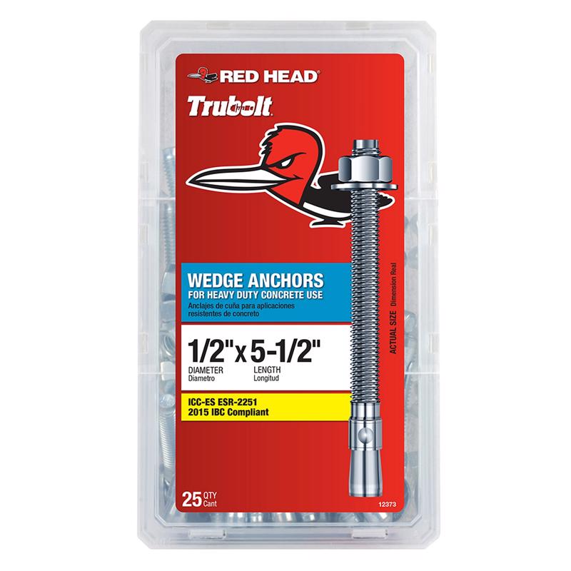 WDG ANCHOR 1/2X5.5" 25PK