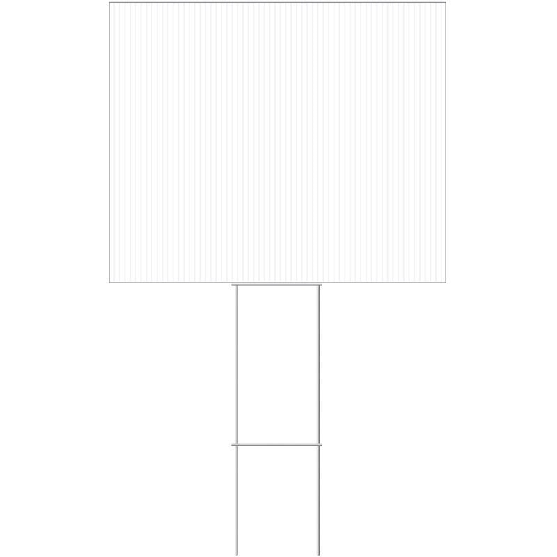 BLANK SIGN WHT 20X24"