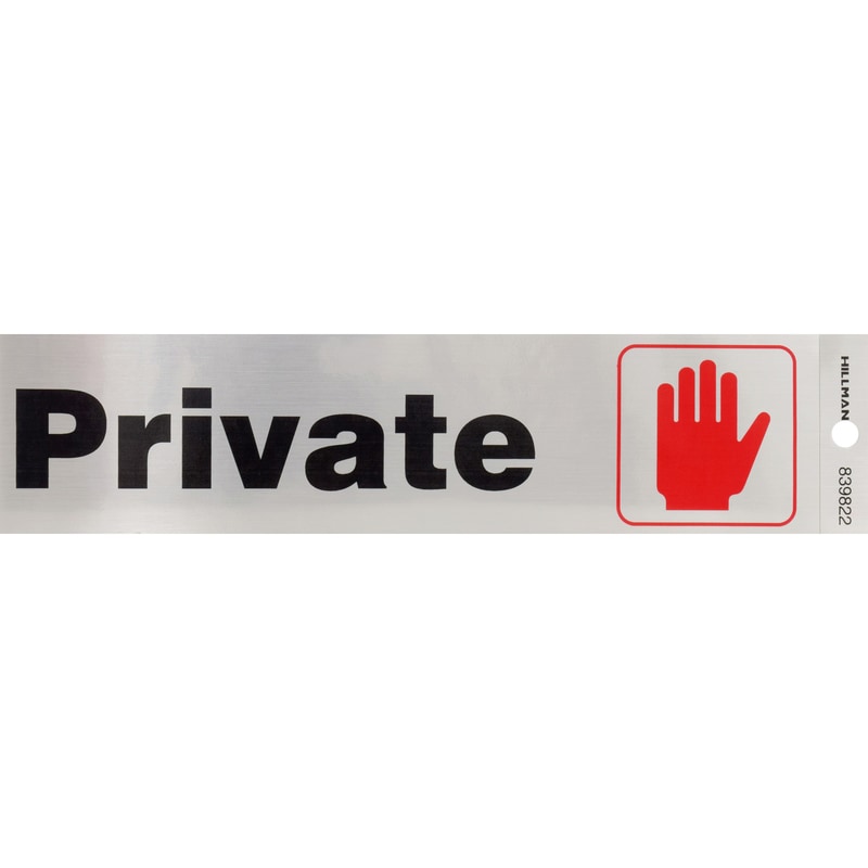 PRIVATE DECAL SLV 2"X8"