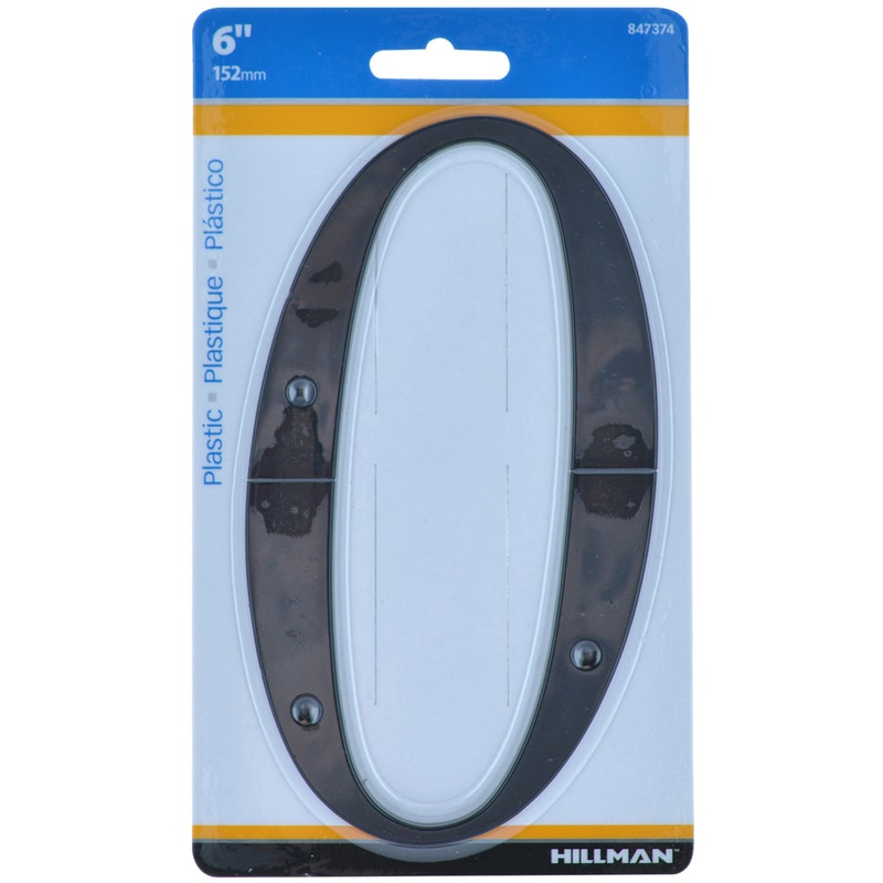 6" BLK #0 NAILON 1PC