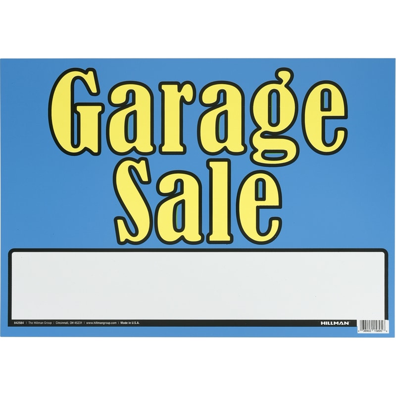 GARAGE SALE SIGN 10"X14"