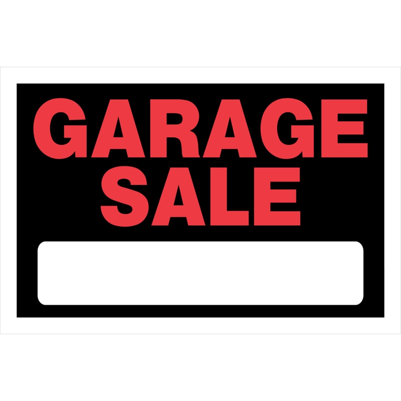 GARAGE SALE SIGN 8X12"