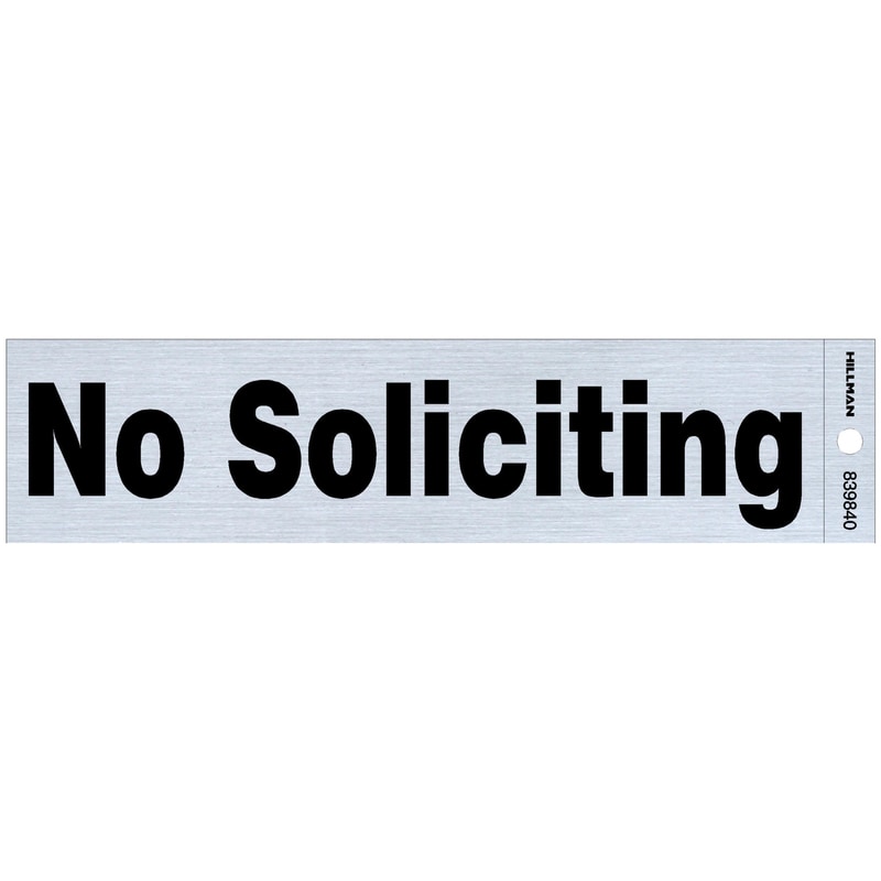 NO SOLICITING DECAL 2"X8"