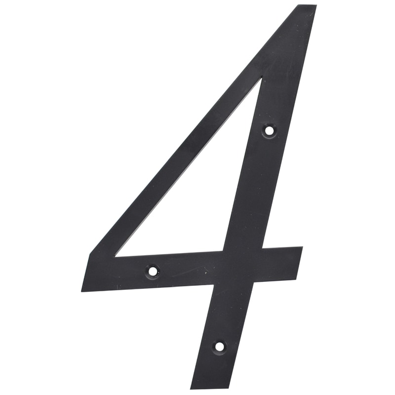 6" BLK #4 NAILON 1PC