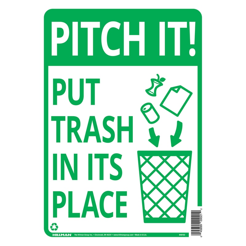 SIGN PITCH IT GBG 10X14"