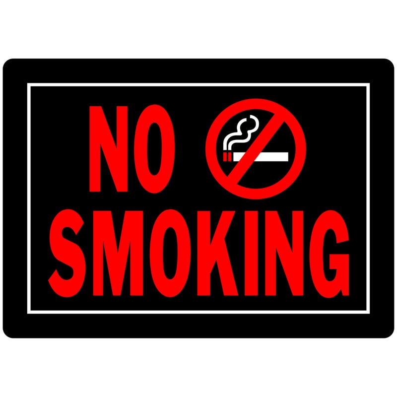 SIGN NO SMOKING 10X14"