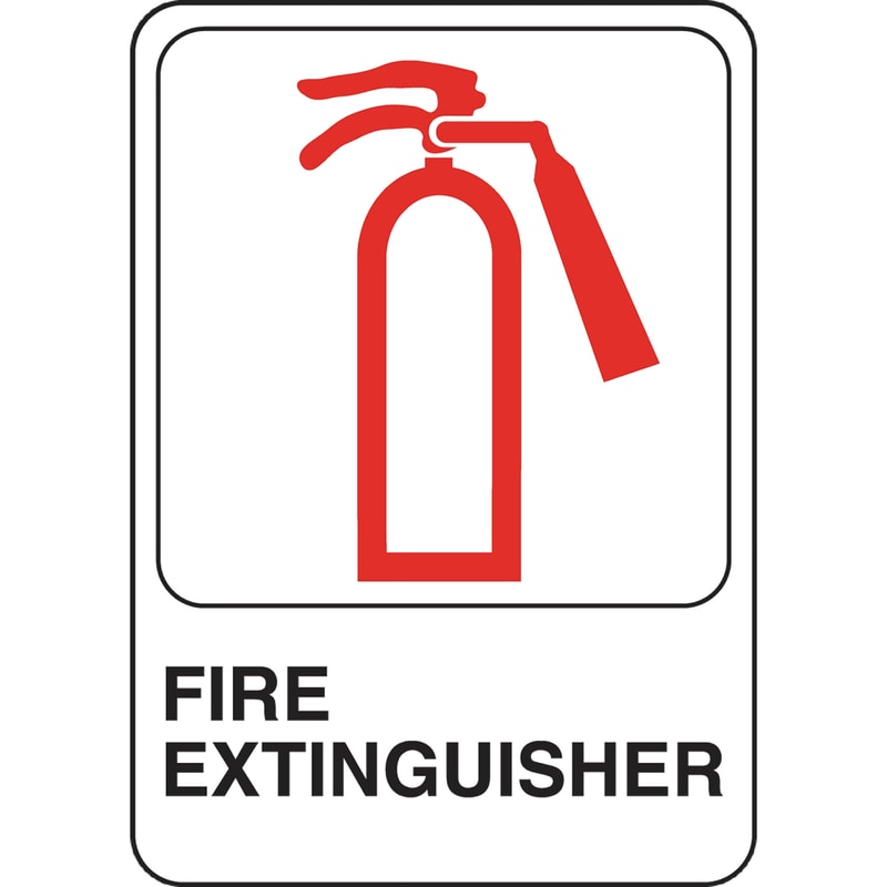 SIGN FIRE EXTNGSHR 5X7"