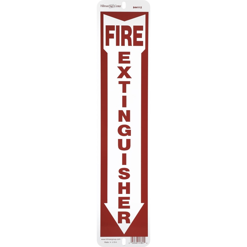 SIGN FIRE EXTNGSHR 18X4"