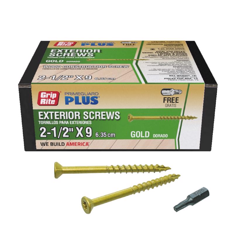 DCK SCREW STR 2-1/2" 1LB