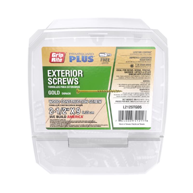 DCK SCREW STR 2-1/2" 5LB